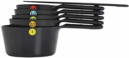 OXO Good Grips Maatscheppenset Kunststof Zwart 5-delig 1 OXO Good Grips Maatscheppenset Kunststof Zwart 5-delig