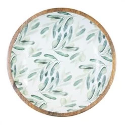 By Room Schaal Rond ø 38 Cm Mangohout Olive