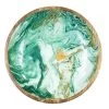 By Room Schaal Rond ø 38 Cm Mangohout Marble Green