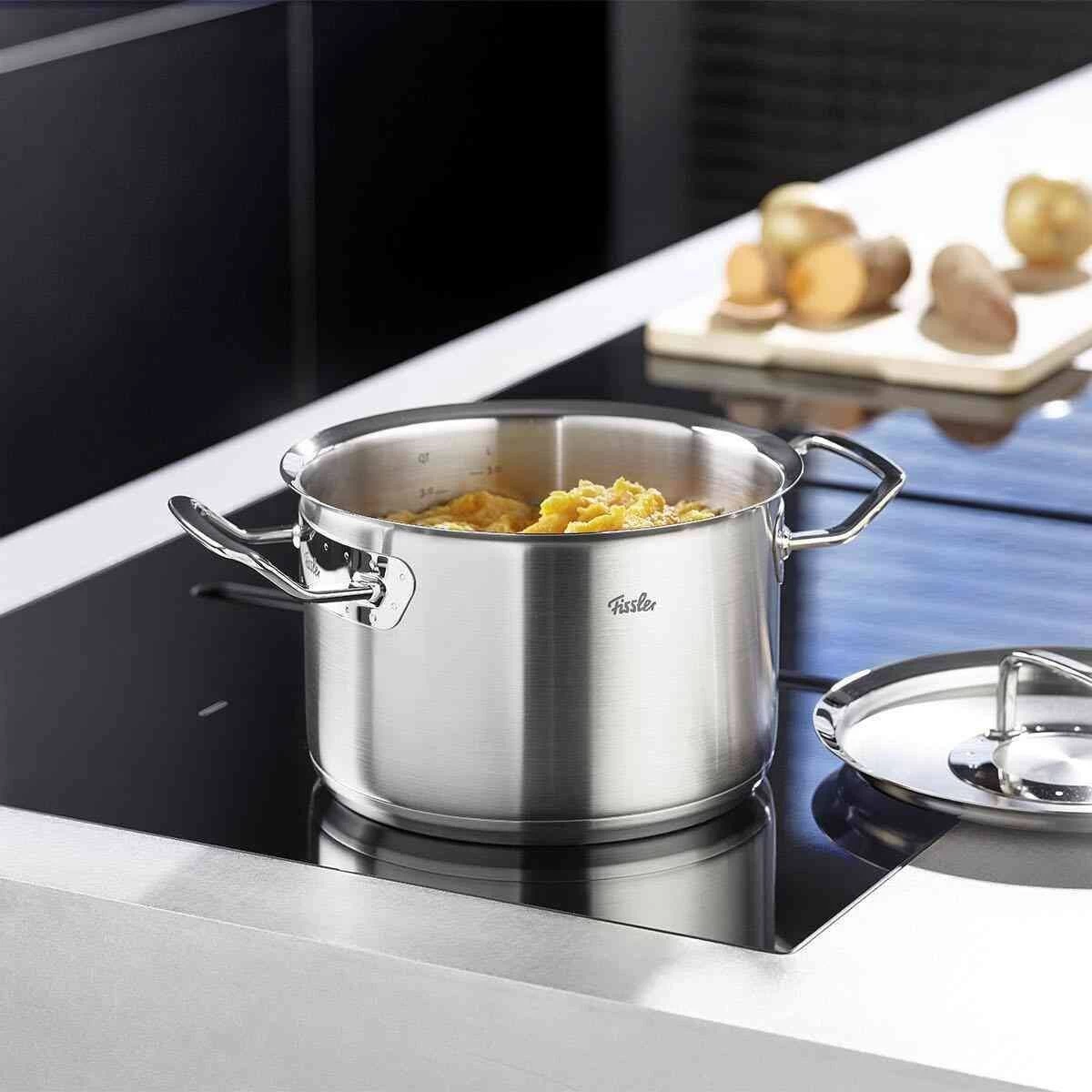 Fissler Original Profi Pannenset Met Steelpan En Lage Kookpan Rvs 5-delig 2 Fissler Original Profi Pannenset Met Steelpan En Lage Kookpan Rvs 5-delig - Afbeelding 2