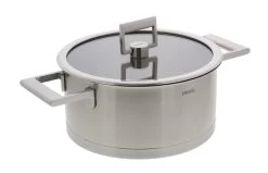 Cristel Strate Kookpan Met Glazen Deksel ΓΈ 22 Cm Rvs