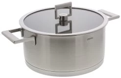 Cristel Strate Kookpan Met Glazen Deksel ΓΈ 26 Cm Rvs