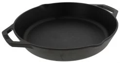 Lodge Bakpan Met 2 Grepen En Schenktuiten Ø 30 Cm Gietijzer Zwart