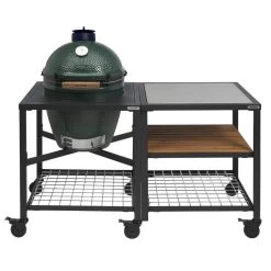 Big Green Egg Modular Outdoor Workspace Compleet Systeem SS-Wood-Grid Incl. Large Barbecue