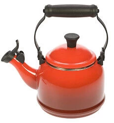 Le Creuset Demi Fluitketel 1,1 Liter Staal Kersrood