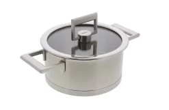 Cristel Strate Kookpan Met Glazen Deksel ΓΈ 16 Cm Rvs