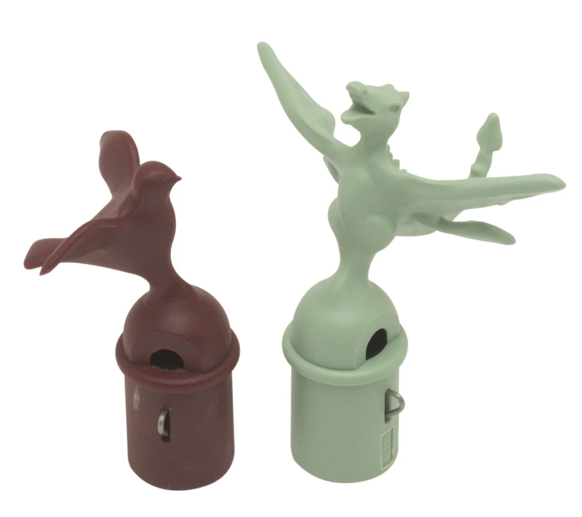 Alessi Fluitje Voor Fluitketel Draak En Vogel Groen-rood 1 Alessi Fluitje Voor Fluitketel Draak En Vogel Groen-rood