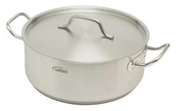 Inoxibar Industriële Lage Kookpan 8,5 Liter ø 30 Cm Rvs Mat