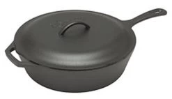 Lodge Logic Skillet Koekenpan Met Deksel ø 31 Cm Gietijzer Zwart