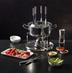Rösle Multiply Fondueset ø 20 Cm 6-persoons Rvs -Nieuw Keukengerei Winkel 91414 05