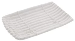 Oldenhof Aspergeschaal 34 X 21,5 Cm Aardewerk Wit