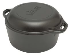 Lodge Logic Double Dutch Oven ø 26 Cm Gietijzer Zwart
