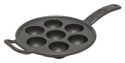 Lodge Pro-logic Aebleskiverpan ø 23 Cm Gietijzer Zwart