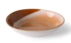 HK Living 70's ACE6957 Hills Diep Bord ΓΈ 21,7 Cm Roze-bruin 2 Stuks