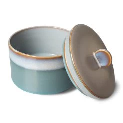 HK Living 70's ACE7081 Dusk Voorraadpot 1,65 Liter Aardewerk -Nieuw Keukengerei Winkel ace7081 lr b 01 1