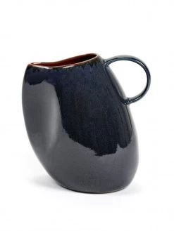Serax Karaf S 14 X 10 Cm H 14 Cm Aardewerk Donkerblauw