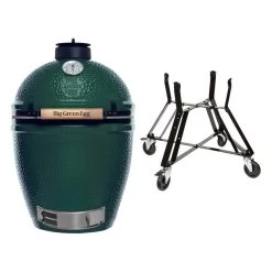 Big Green Egg Large Barbecue ø 47 Cm Keramiek Groen Met Onderstel -Nieuw Keukengerei Winkel bge hoofd 2 large nest