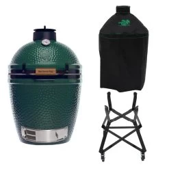 Big Green Egg Medium Barbecue ø 38 Cm Keramiek Groen Met Onderstel En Hoes -Nieuw Keukengerei Winkel bge hoofd 2 medium nest cover
