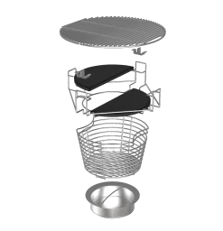 The Bastard Model 2022 Urban Large Compleet Barbecue Keramiek Matzwart -Nieuw Keukengerei Winkel binnenwerk the bastard 2022 min 1