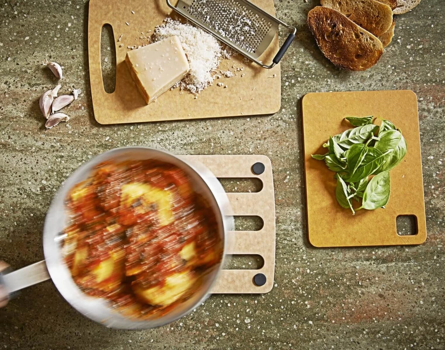 Epicurean Trivet Onderzetter 15 X 15 Cm Papiercomposiet Naturel - Afbeelding 2