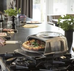 Oldenhof Fernus Stovetop Pizzaoven Rvs -Nieuw Keukengerei Winkel fernus silver3 2