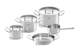 Fissler Original Profi Collection Pannenset Met Steelpan, Serveerpan En RVS Deksels 5-delig