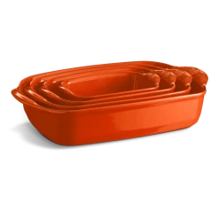 Emile Henry Rechthoekige Ovenschaal 42 X 27 Cm Keramiek Toscane -Nieuw Keukengerei Winkel large rectangular oven dish 3 1