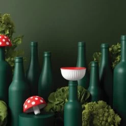 Ototo Magic Mushroom Wijnstop En -trechter Silicone Rood/wit -Nieuw Keukengerei Winkel magic mushroom 3