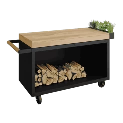 OFYR Mise En Place Table Black 135 PRO Teakhout