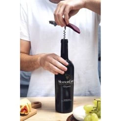 Peleg Bottle Tie Kurkentrekker Strepenpatroon 11,5 Cm Rvs Rood -Nieuw Keukengerei Winkel peleg bottle tie kurkentrekker strepenpatroon 11 5 cm rvs rood4