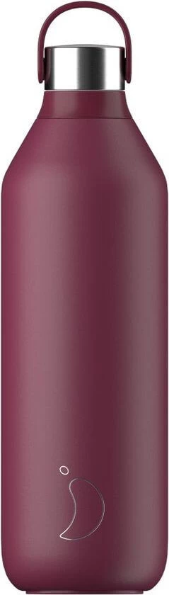 Chilly's Bottle Waterfles 1 Liter Rvs Plum