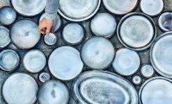 Serax Pure Kommenset Met Deksel ø 14 Cm H 15 Cm Keramiek Blue Glazed 3-delig -Nieuw Keukengerei Winkel pure 2020 1 990x600 14