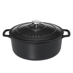Chasseur Braadpan 6,1 Liter ø 28 Cm Gietijzer Mat Zwart