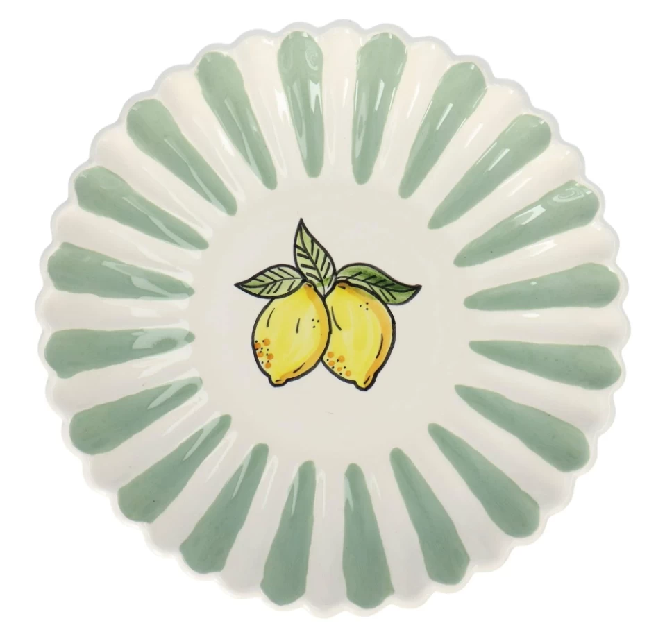 Oldenhof Citroen Coquille Diep Bord ø 23 Cm Aardewerk Groen 1 Oldenhof Citroen Coquille Diep Bord ø 23 Cm Aardewerk Groen