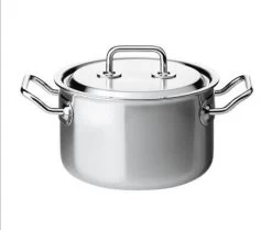 Spring Brigade Premium Kookpan Met Rvs Deksel ø 24 Cm Rvs