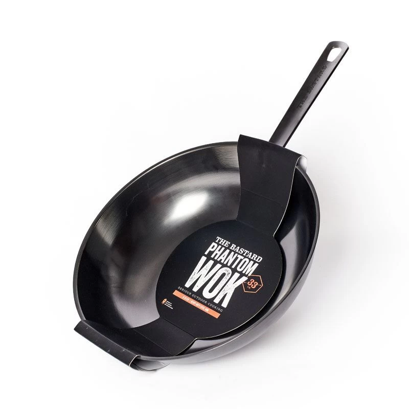 The Bastard Phantom Wok ø 33 Cm Plaatstaal 1 The Bastard Phantom Wok ø 33 Cm Plaatstaal