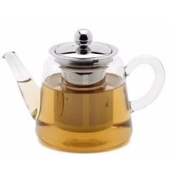 Cristel Jasmin Theepot 1,2 Liter Rvs/glas -Nieuw Keukengerei Winkel theiere jasmin en verre 1 2 l th120vj theieres par cristel 1